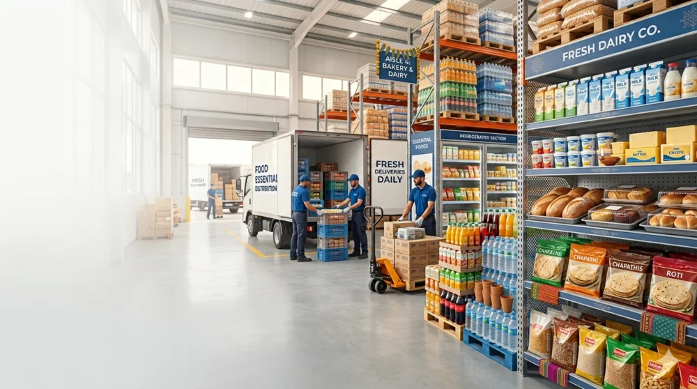 Wholesale Food Distribution Warehouse logistics